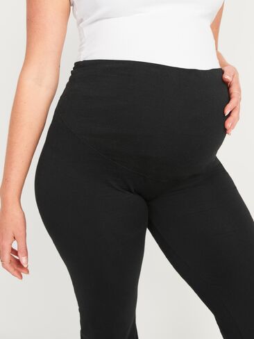 Old Navy Maternity Full Panel Flare Leggings - Black Jack in Saudi Arabia