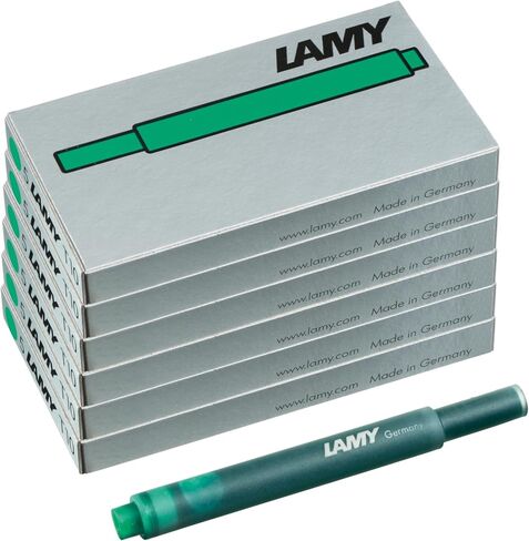 مجموعة Lamy T10 من 4 خراطيش حبر مع إمدادات كبيرة للحبر ، مناسبة لجميع طرز قلم نافورة Lamy ، محتويات 1.25 مل لكل خرطوشة ، 5 قطع لكل حزمة ، لون الحبر الأخضر in Kuwait