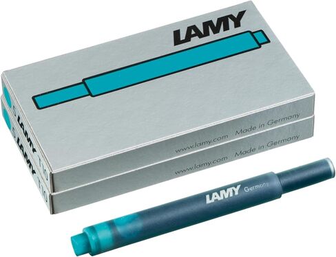 مجموعة Lamy T10 من 4 خراطيش حبر مع إمدادات كبيرة للحبر ، مناسبة لجميع طرز قلم نافورة Lamy ، محتويات 1.25 مل لكل خرطوشة ، 5 قطع لكل حزمة ، لون الحبر الأخضر in Kuwait
