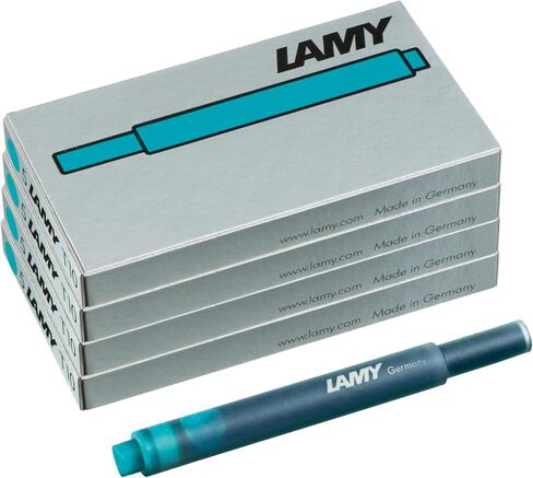 مجموعة Lamy T10 من 4 خراطيش حبر مع إمدادات كبيرة للحبر ، مناسبة لجميع طرز قلم نافورة Lamy ، محتويات 1.25 مل لكل خرطوشة ، 5 قطع لكل حزمة ، لون الحبر الأخضر in Kuwait