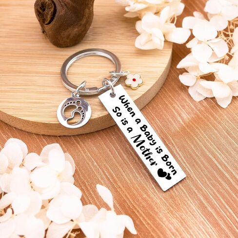 WEHBVF Push Presents for New Mom Gifts Push Gifts for New Moms Mother After Birth Gift for Women After Birth Mom Baby Keychain Expectant Mother Gift Valentine in Kuwait
