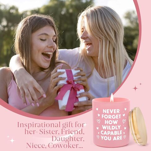 IDELTIME Inspirational Gifts for Women, Motivational Candles, Christmas Birthday Gifts for Women, Encouragement Cheer Up Gift for Friends, Coworkers, Daughters, Sisters, Soy Wax Scented Candle 10oz in Kuwait