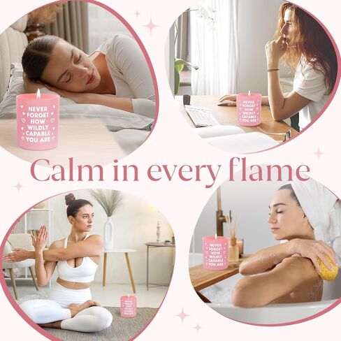 IDELTIME Inspirational Gifts for Women, Motivational Candles, Christmas Birthday Gifts for Women, Encouragement Cheer Up Gift for Friends, Coworkers, Daughters, Sisters, Soy Wax Scented Candle 10oz in Kuwait