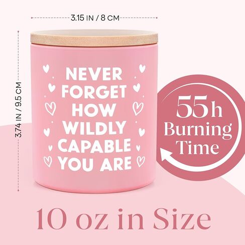 IDELTIME Inspirational Gifts for Women, Motivational Candles, Christmas Birthday Gifts for Women, Encouragement Cheer Up Gift for Friends, Coworkers, Daughters, Sisters, Soy Wax Scented Candle 10oz in Kuwait