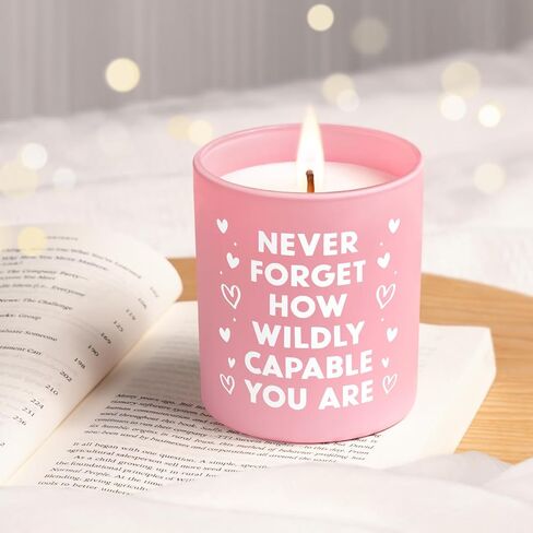 IDELTIME Inspirational Gifts for Women, Motivational Candles, Christmas Birthday Gifts for Women, Encouragement Cheer Up Gift for Friends, Coworkers, Daughters, Sisters, Soy Wax Scented Candle 10oz in Kuwait