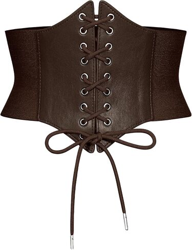 Wedtrend Women's Corset Belt Lace-Up Tied Elastic Waist Belt Renaissance Corset Vintage Belts for Dresses in Saudi Arabia