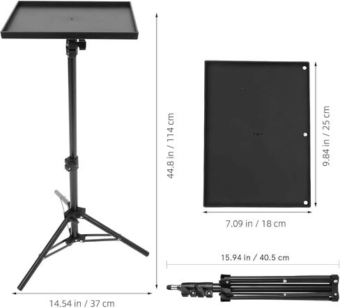 Doitool Projector Stand Tripod: جهاز الكمبيوتر المحمول ترايبود برامج عرض قابلة للتعديل من 21 إلى 44.8 بوصة حامل كمبيوتر محمول للمكتب ، المنزل ، المسرح ، الاستوديو ، DJ Racks Holder Mount in Kuwait