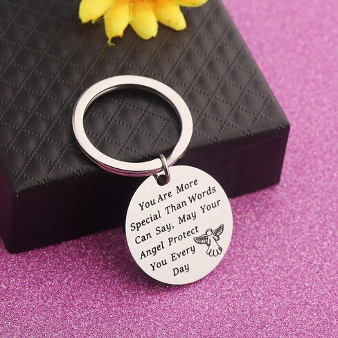 LQRI Guardian Angel Protect Keychain You Are More Special Than Words Can Say May Your Guardian Angel Protect You Every Day in Saudi Arabia
