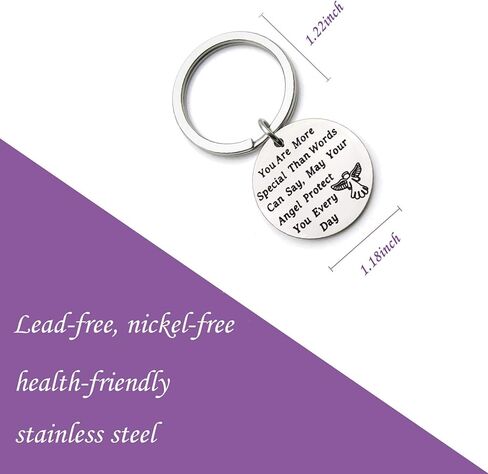 LQRI Guardian Angel Protect Keychain You Are More Special Than Words Can Say May Your Guardian Angel Protect You Every Day in Saudi Arabia