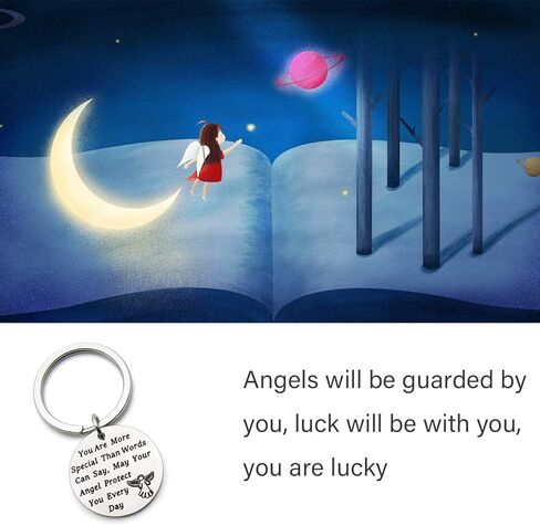 LQRI Guardian Angel Protect Keychain You Are More Special Than Words Can Say May Your Guardian Angel Protect You Every Day in Saudi Arabia