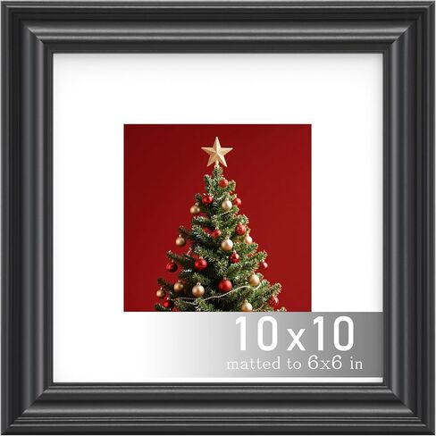 An&He 8x10 Picture Frame, Classic Wooden Style Frame with PS Cover for Home and Office Decor – Black in Saudi Arabia