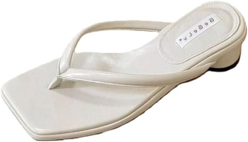 Clolinde Fashionable chunky women's wedge flip-flops - Comfortable, breathable, anti-slip shoes for daily outings, beach and seaside use. in Saudi Arabia
