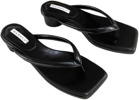 Clolinde Fashionable chunky women's wedge flip-flops - Comfortable, breathable, anti-slip shoes for daily outings, beach and seaside use. in Saudi Arabia