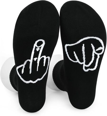 DS. DISTINCTIVE STYLE Middle Finger Socks Funny Socks for Men Women Novelty Gag Gift for Adults in Saudi Arabia