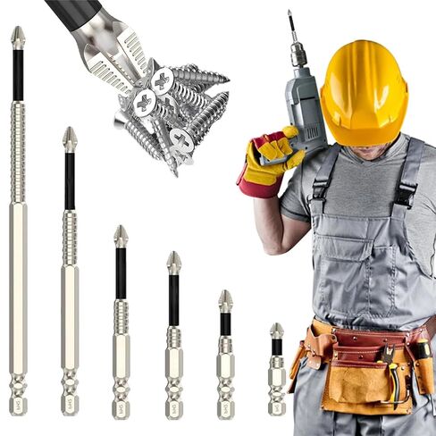 Lifesparking Drill Bits, 2025 Upgraded High Magnetic Screwdriver Drill Bit Set, Strong Magnetic Durability Screwdriver Drill Bit Set, Anti Slip Screwdriver Bits, 50 65 75 100 120 150mm (3*Sets) in Saudi Arabia