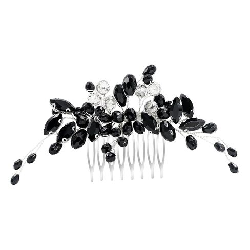 Hair Accessories for Women-Sparkling Colorful Hair Comb Accessories，Bridal Rhinestone Headpieces for Weddings in Kuwait