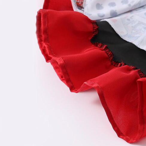 زي أميرة ملكة القلب للفتيات الصغيرات فستان تنكري للأطفال الهنود مع عصابة رأس وحزام خصر مقاس 5T-14 in Saudi Arabia
