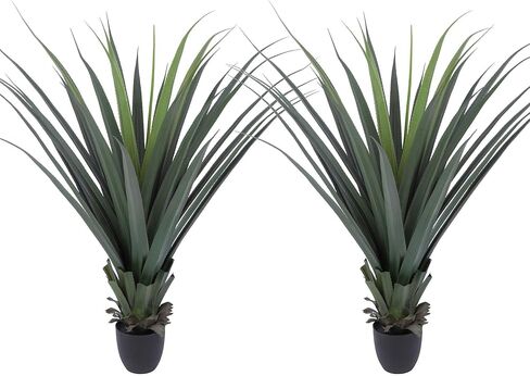Logkity Artificial Spiked Agave Plant 40inch Faux Agave Plants for Front Porch Patio Indoor Outdoor Home Office Decor in Saudi Arabia