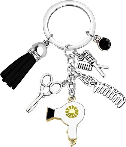 YCSPMO Christmas Hairdresser Gifts Hair Stylist Gifts Hair Dresser Appreciation Keychain Hairstylist Must Haves Barber Gift Cosmetology Graduation Thank You Beautician Keyring in Saudi Arabia