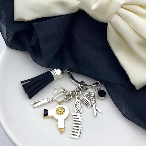 YCSPMO Christmas Hairdresser Gifts Hair Stylist Gifts Hair Dresser Appreciation Keychain Hairstylist Must Haves Barber Gift Cosmetology Graduation Thank You Beautician Keyring in Saudi Arabia