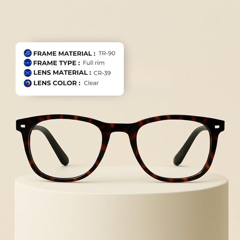 UP EYEWEAR - نظارات قراءة للجنسين تحجب الضوء الأزرق للرجال والنساء | إطار TR90 خفيف الوزن وعدسات CR-39 in Saudi Arabia