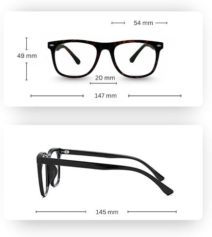 UP EYEWEAR - نظارات قراءة للجنسين تحجب الضوء الأزرق للرجال والنساء | إطار TR90 خفيف الوزن وعدسات CR-39 in Saudi Arabia
