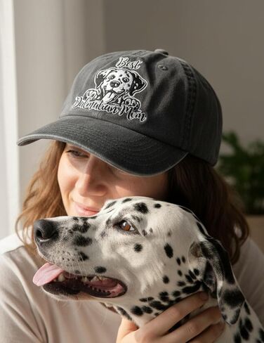 InnoBeta Dalmatian Mom Gifts Hat for Women, Dalmatian Gifts for Christmas, Birthday, Adjustable Embroidered Baseball Cap in Saudi Arabia