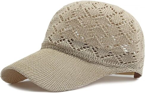 FASHIXD Women's Summer Knit Mesh Baseball Cap – Breathable Sun Hat for Outdoor, Adjustable Casual Trucker Style in Saudi Arabia