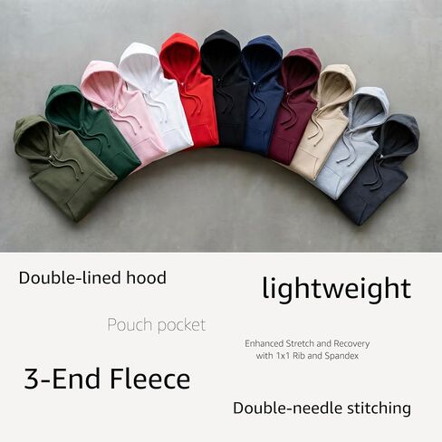 EpiHoodie هوديي مخصص صمم بنفسك - أضف صورة نصية تخصيص الجزء الأمامي والخلفي، هوديي مخصص للرجال والنساء للجنسين كلاسيكي، مزيج من القطن خفيف الوزن وسميك وناعم in Kuwait