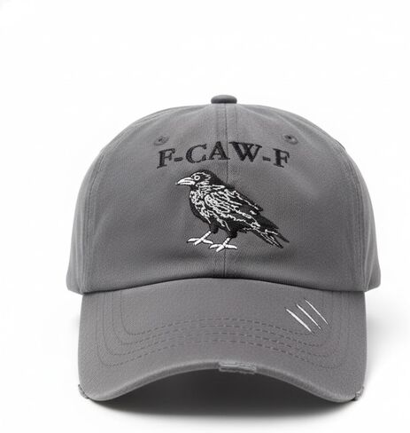 قبعة F-Caw-F Crow، قبعة بيسبول مطرزة عتيقة قابلة للتعديل، للرجال والنساء in Saudi Arabia