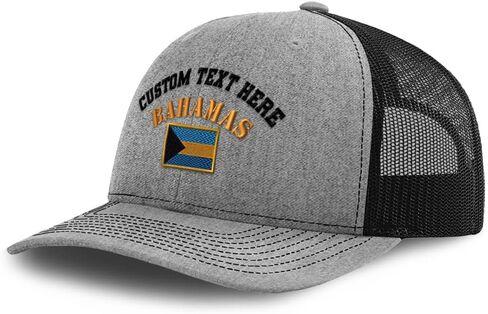 Speedy Pros Mesh Cap Hat Embroidered Bahamas Flag Bahamian Caribbean Nassau Trucker Hats for Men & Women Cotton in Saudi Arabia