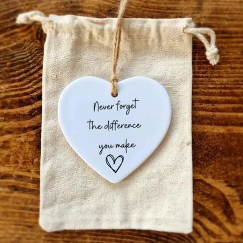 Never Forget The Difference You Make, Thank You Gift, Appreciation Gifts Ornament, Teacher Gift, Friend Gift, Thank You Gift for Women Friends Hanging Ornament in Saudi Arabia