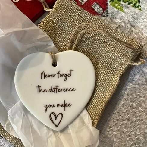 Never Forget The Difference You Make, Thank You Gift, Appreciation Gifts Ornament, Teacher Gift, Friend Gift, Thank You Gift for Women Friends Hanging Ornament in Saudi Arabia