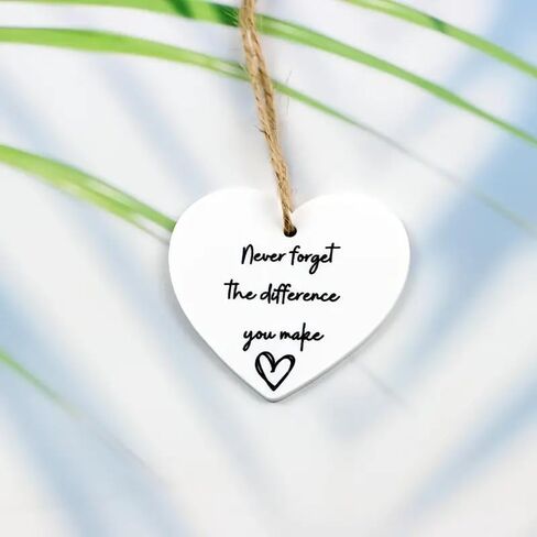 Never Forget The Difference You Make, Thank You Gift, Appreciation Gifts Ornament, Teacher Gift, Friend Gift, Thank You Gift for Women Friends Hanging Ornament in Saudi Arabia