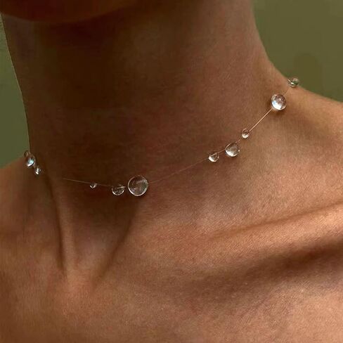 Dew Necklace Earrings Set Long Resin Drop Earrings for Women Unique Fun Jewelry Gifts in Saudi Arabia