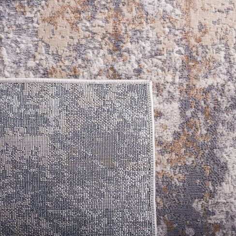 SAFAVIEH Eternal Collection Runner Rug - 2'2" x 8', Grey & Beige, Modern Abstract Design, Non-Shedding & Easy Care, Ideal for High Traffic Areas in Living Room, Bedroom (ETL208F) in Saudi Arabia
