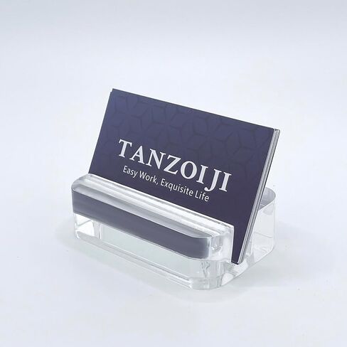 Acrylic Business Card Holder for Desk Clear Name Cards Holders Organizer Storage Rack Display Holder Desktop Business Card Stand for Office Tabletop 2 Pack in Saudi Arabia