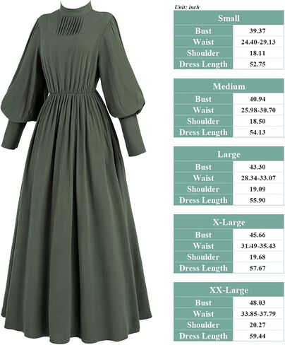 LTAKK Colonial Dress Women Pioneer Costume Prairie Civil War Dresses in Saudi Arabia