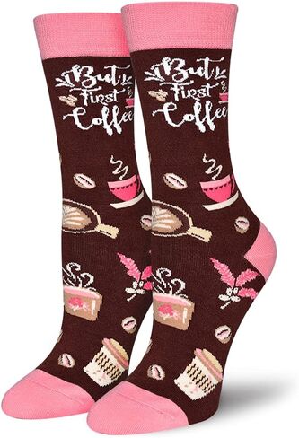 RosyClouds Women's Funny Wine Coffee Tea Novelty Gifts Crazy Cotton Crew Socks in Kuwait