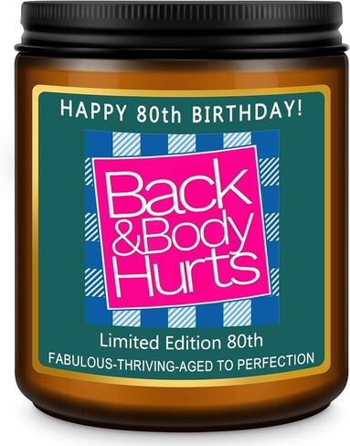 هدايا زينة عيد الميلاد الخامس والسبعين السعيدة من ريزويس للنساء والرجال، شموع عيد الميلاد الخامس والسبعين لها، أفكار مضحكة تبلغ من العمر 75 عامًا - شمعة معطرة باللافندر in Kuwait