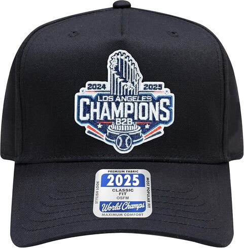 Los Angeles Baseball 2025 Champions Embroidered Patch Hat | Champions | Premium Trucker Hat with Adjustable Snapback in Saudi Arabia