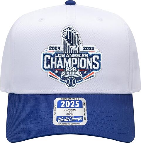 Los Angeles Baseball 2025 Champions Embroidered Patch Hat | Champions | Premium Trucker Hat with Adjustable Snapback in Saudi Arabia