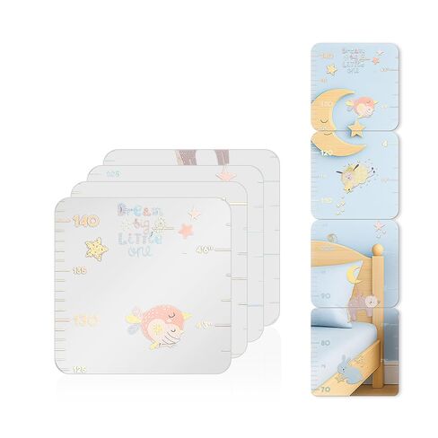 MYRO - Mirrored Height Chart for Children – Shatterproof Acrylic Growth Chart for Nursery, Bedroom, School Locker & Playroom (Little Mermaid) in Kuwait