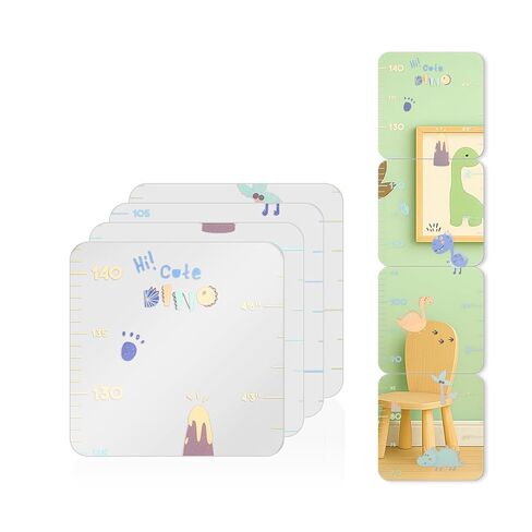 MYRO - Mirrored Height Chart for Children – Shatterproof Acrylic Growth Chart for Nursery, Bedroom, School Locker & Playroom (Little Mermaid) in Kuwait