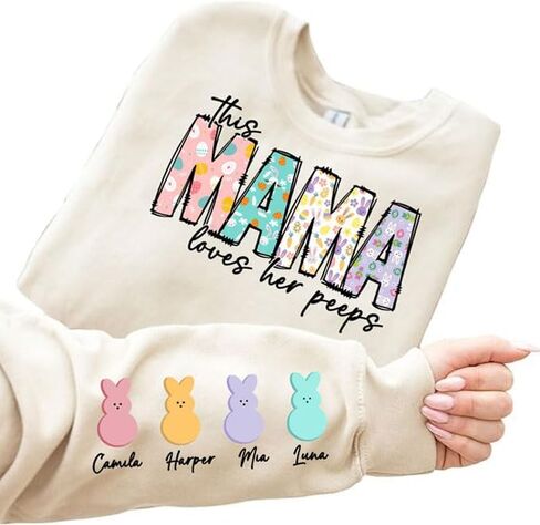 Personalized Grandma Est Shirt, Easter Shirt, Gifts for Grandma Nana Mimi, Grandma Gifts, Grandma Shirt in Saudi Arabia