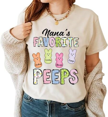 Personalized Grandma Est Shirt, Easter Shirt, Gifts for Grandma Nana Mimi, Grandma Gifts, Grandma Shirt in Saudi Arabia