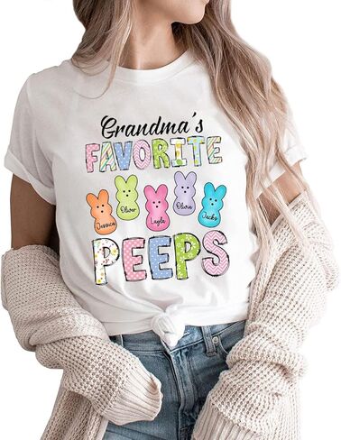 Personalized Grandma Est Shirt, Easter Shirt, Gifts for Grandma Nana Mimi, Grandma Gifts, Grandma Shirt in Saudi Arabia