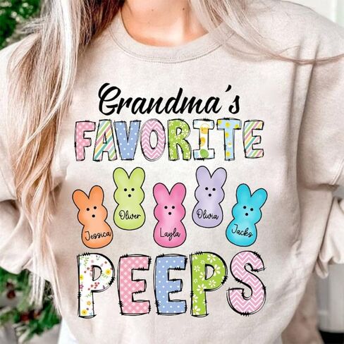 Personalized Grandma Est Shirt, Easter Shirt, Gifts for Grandma Nana Mimi, Grandma Gifts, Grandma Shirt in Saudi Arabia