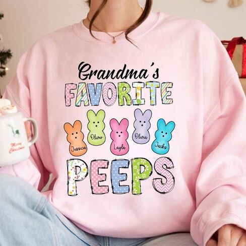 Personalized Grandma Est Shirt, Easter Shirt, Gifts for Grandma Nana Mimi, Grandma Gifts, Grandma Shirt in Saudi Arabia