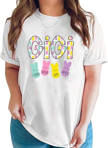 Personalized Grandma Est Shirt, Easter Shirt, Gifts for Grandma Nana Mimi, Grandma Gifts, Grandma Shirt in Saudi Arabia